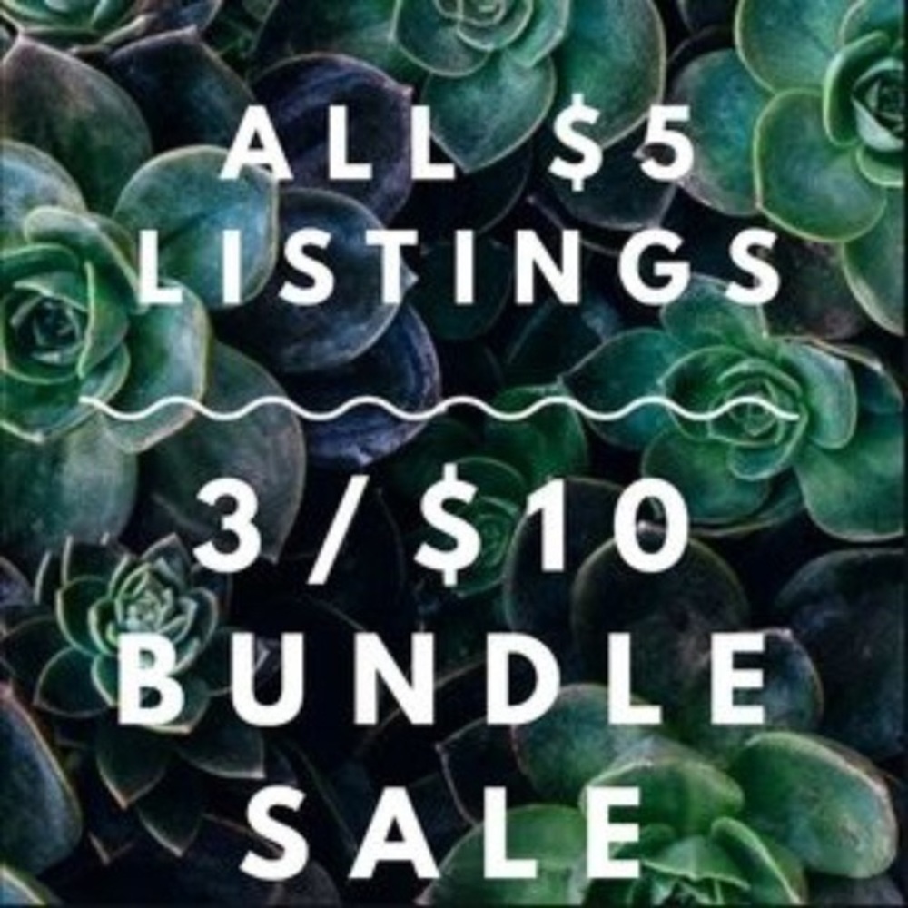Bundle and 3 items listed for $5 & I’ll offer $10